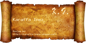 Karaffa Inez névjegykártya